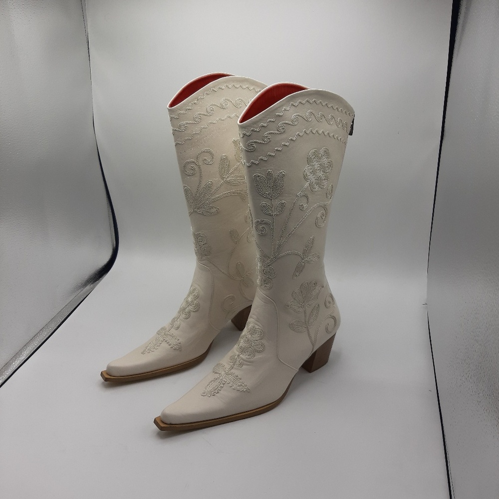 White Cowboy Boots